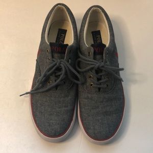 Polo Ralph Lauren blue tennis shoes, size 9D
